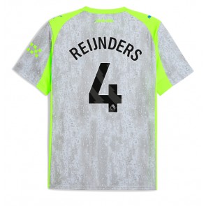 Lacne Muži Futbalové dres Manchester City Tijjani Reijnders #4 2025-26 Krátky Rukáv - Tretina